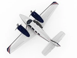 beechcraft baron g58 3D Model