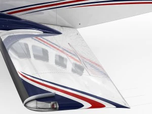 beechcraft baron g58 3D Model