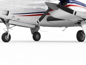 beechcraft baron g58 3D-Modell