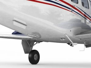 beechcraft baron g58 3D Model