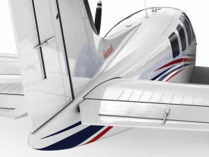 beechcraft baron g58 3D Model