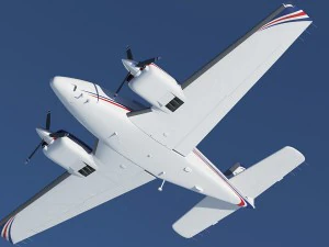 beechcraft baron g58 3D Model