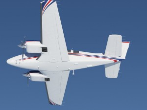 beechcraft baron g58 3D-Modell