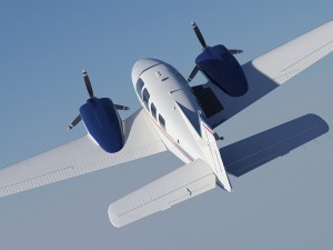 beechcraft baron g58 3D-Modell