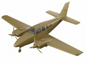 beechcraft baron g58 3D Model