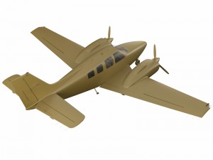 beechcraft baron g58 3D-Modell