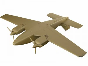 beechcraft baron g58 3D Model