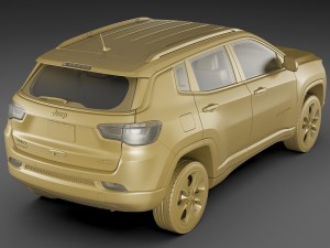 jeep compass 2017 Modelo 3D