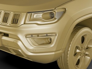 jeep compass 2017 Modelo 3D