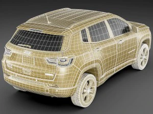 b&uacute;ssola de jipe ​​2017 Modelo 3D