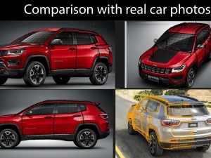 jeep compass 2017 Modelo 3D