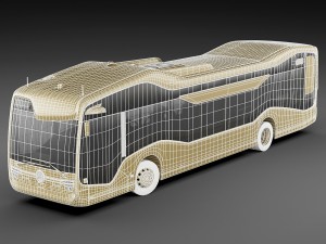 mercedes future bus 3D Model