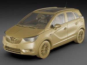 opel vauxhall crossland x 3D मॉडल