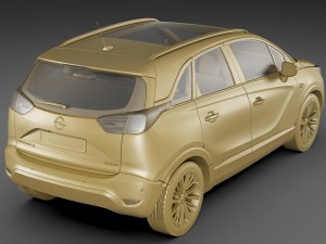 opel vauxhall crossland x 3D मॉडल