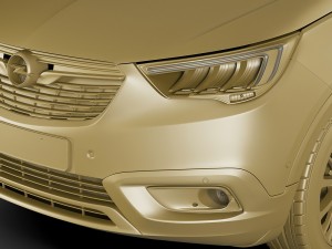 opel vauxhall crossland x 3D मॉडल