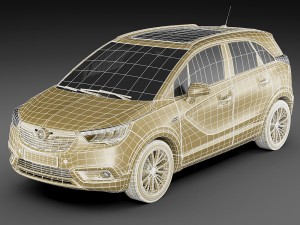 opel vauxhall crossland x 3D मॉडल