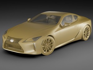 lexus lc500 2018 Modello 3D