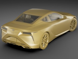 lexus lc500 2018 Modello 3D