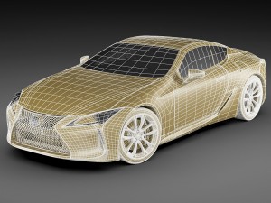 lexus lc500 2018 Modello 3D