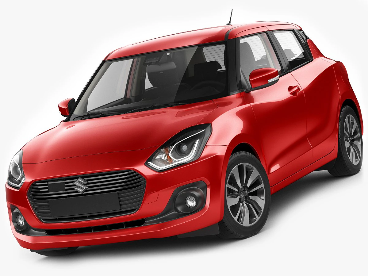 suzuki swift 2018 3D Model .c4d .max .obj .3ds .fbx .stl .blend 