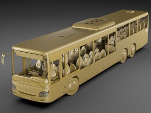 Setra s418le business bus 3D Model