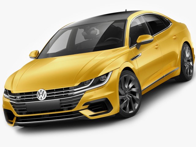 vw arteon r-line 2018 3Dモデル .c4d .max .obj .3ds .fbx .stl .blend 