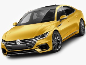 vw arteon r-line 2018 3D मॉडल