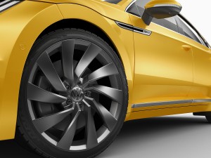 vw arteon r-line 2018 3Dモデル