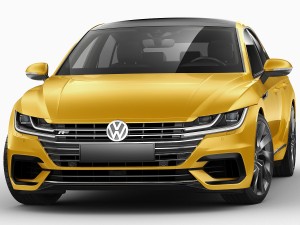 vw arteon r-line 2018 3Dモデル