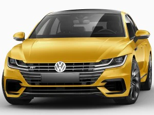 vw arteon r-line 2018 3D Model
