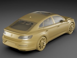 vw arteon r-line 2018 3Dモデル