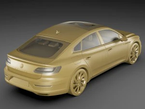 vw arteon r-line 2018 3D Model