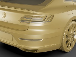 vw arteon r-line 2018 3Dモデル