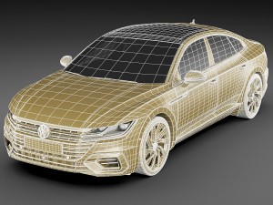 vw arteon r-line 2018 3Dモデル