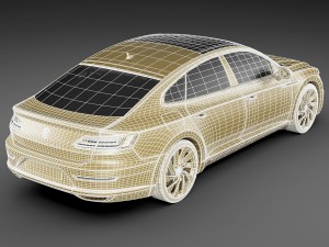 vw arteon r-line 2018 3Dモデル