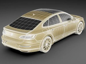 vw arteon r-line 2018 3D Model
