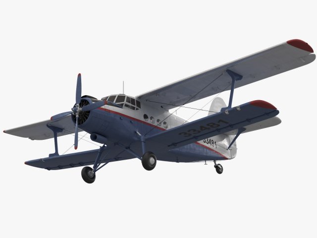 Acro Sport II Biplane V04 3D Model $109 - .unknown .dwg .dxf .lwo .max .obj  .stl .3ds - Free3D