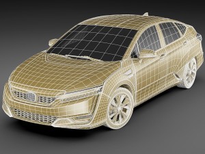 honda clarity fuel cell 2017 Modèle 3D