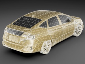honda clarity fuel cell 2017 Modèle 3D