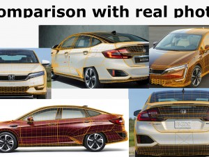 honda clarity fuel cell 2017 Modèle 3D