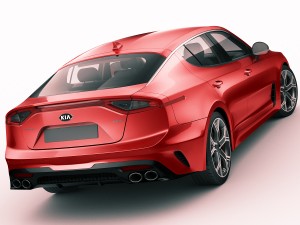 kia stinger gt 2017 Modèle 3D