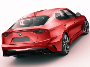 kia stinger gt 2017 3D Model