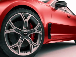 kia stinger gt 2017 3D Model