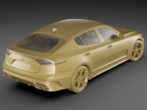 kia stinger gt 2017 Modèle 3D