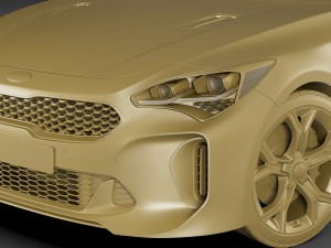 kia stinger gt 2017 Modèle 3D