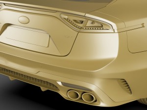 kia stinger gt 2017 Modèle 3D