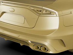 kia stinger gt 2017 3D Model
