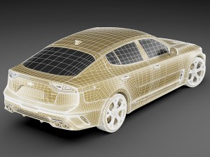 kia stinger gt 2017 Modèle 3D
