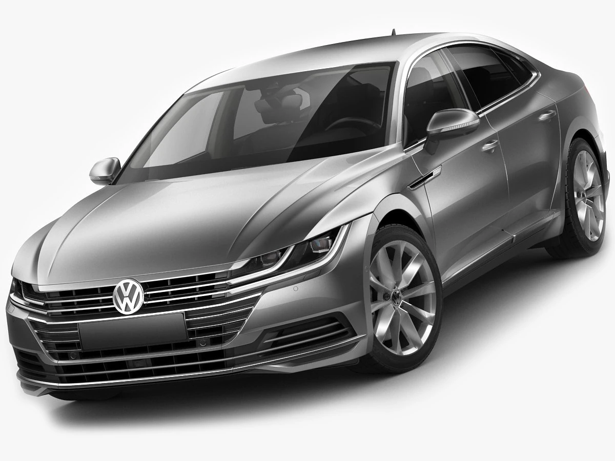vw arteon 2018 3D Model .c4d .max .obj .3ds .fbx .stl .blend