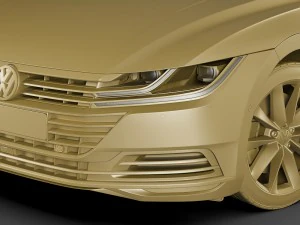 vw arteon 2018 3D Model